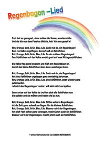 Regenbogen Lied